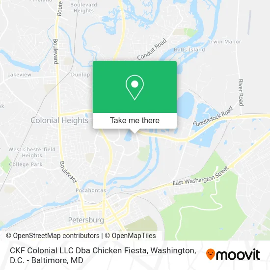 CKF Colonial LLC Dba Chicken Fiesta map