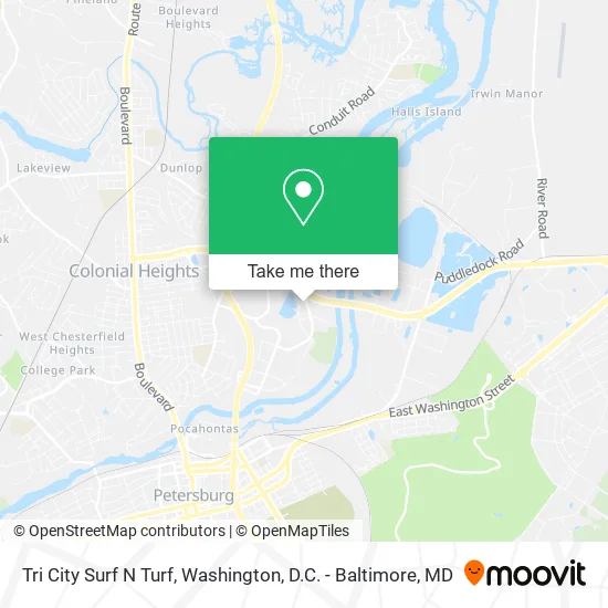 Tri City Surf N Turf map