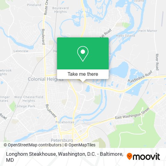 Mapa de Longhorn Steakhouse