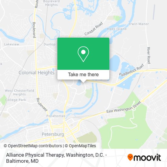 Mapa de Alliance Physical Therapy