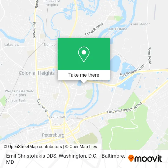 Emil Christofakis DDS map