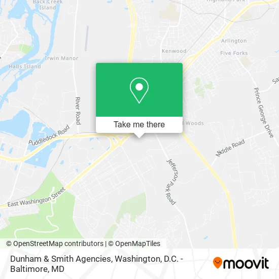 Dunham & Smith Agencies map