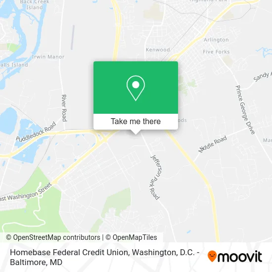 Homebase Federal Credit Union map