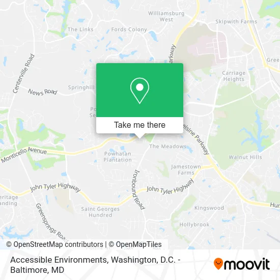 Accessible Environments map