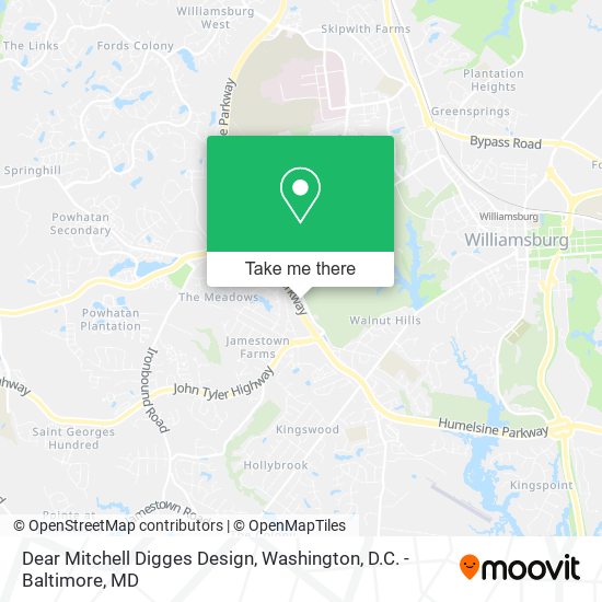 Dear Mitchell Digges Design map
