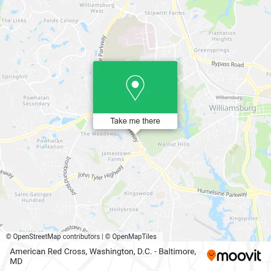 American Red Cross map