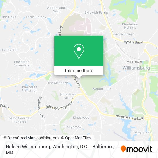 Nelsen Williamsburg map