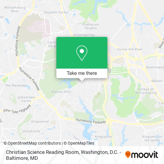 Christian Science Reading Room map