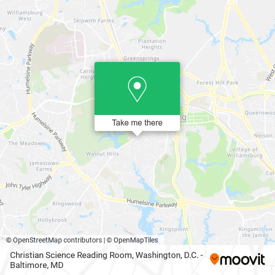 Christian Science Reading Room map