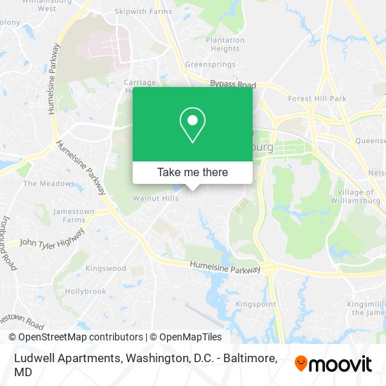Ludwell Apartments map
