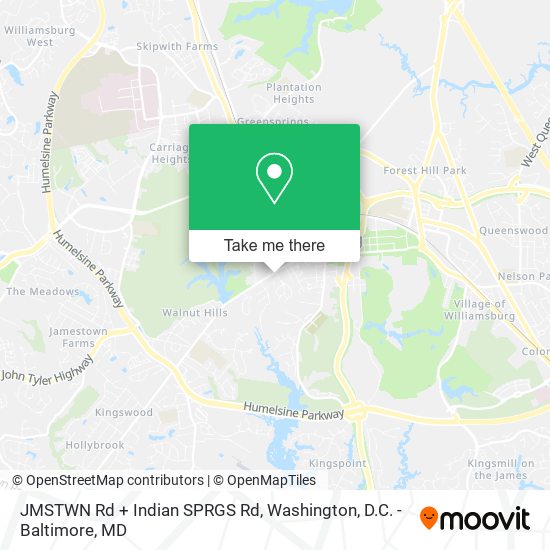 Mapa de JMSTWN Rd + Indian SPRGS Rd