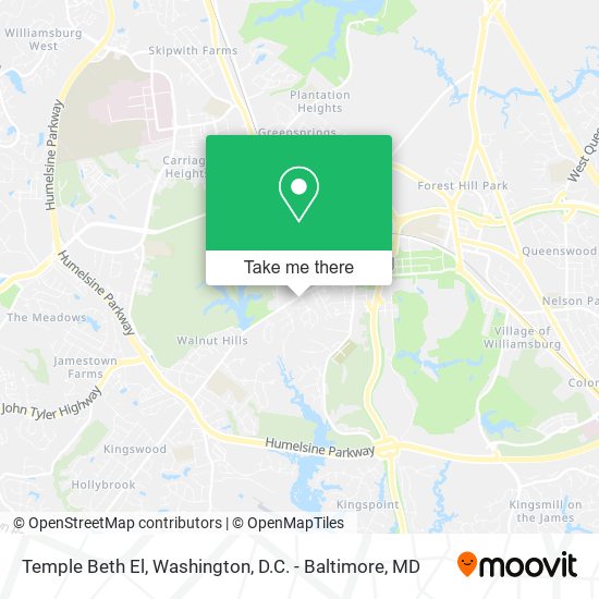 Temple Beth El map