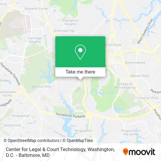 Center for Legal & Court Technology map