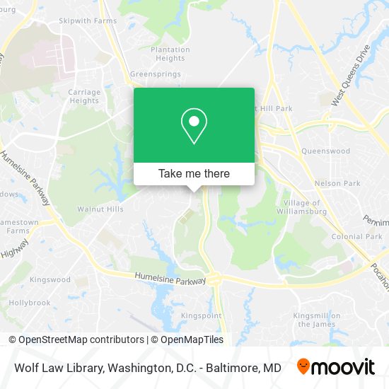 Wolf Law Library map