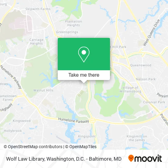 Wolf Law Library map