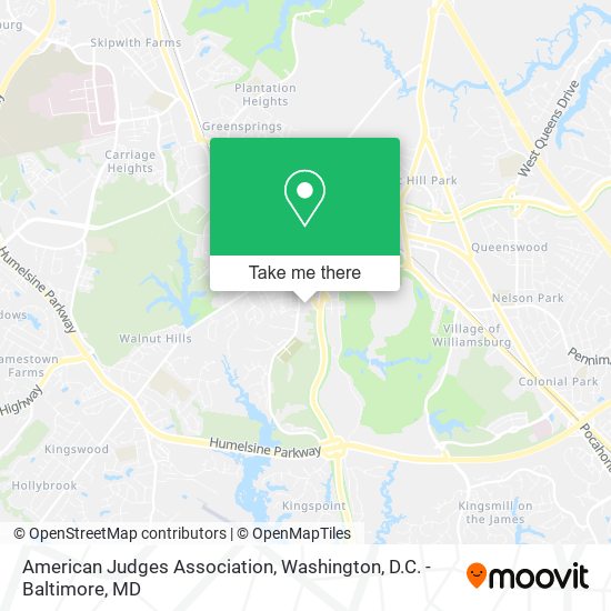 American Judges Association map