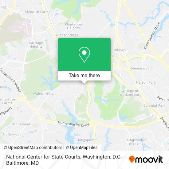 National Center for State Courts map