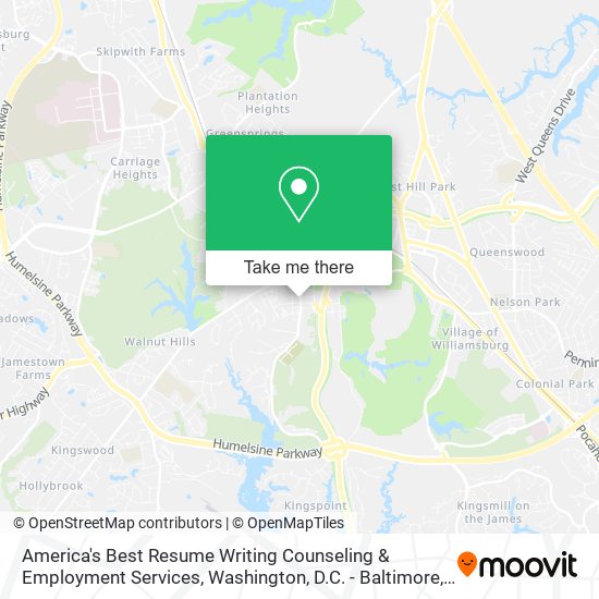 America's Best Resume Writing Counseling & Employment Services map
