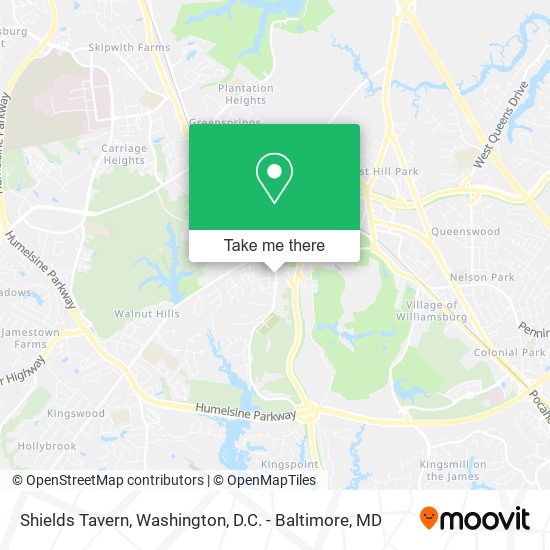 Shields Tavern map