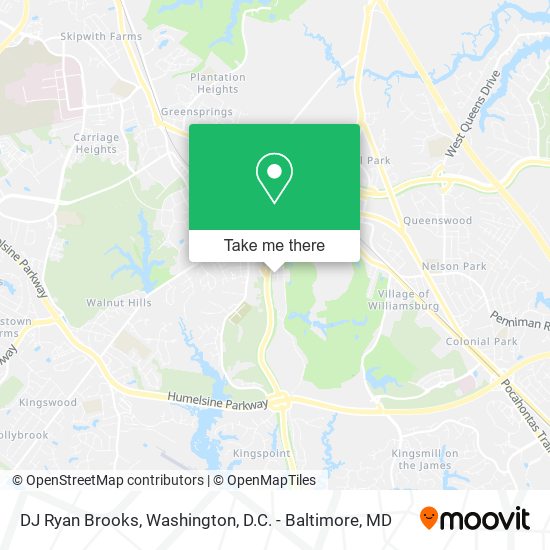 Mapa de DJ Ryan Brooks