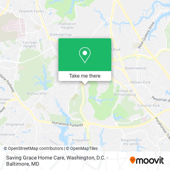 Saving Grace Home Care map