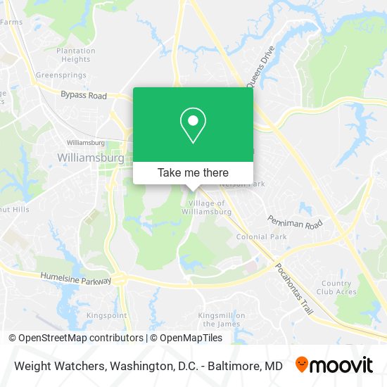 Mapa de Weight Watchers
