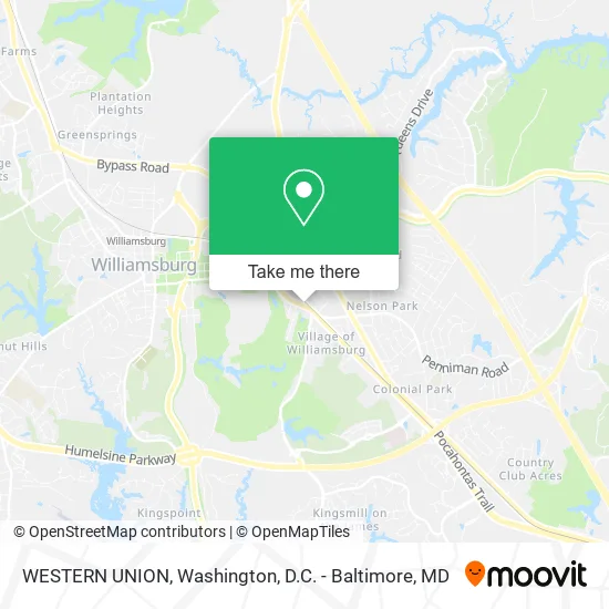WESTERN UNION map