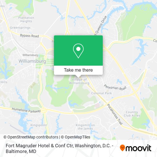 Fort Magruder Hotel & Conf Ctr map