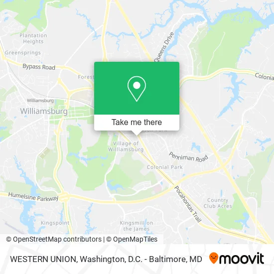 WESTERN UNION map