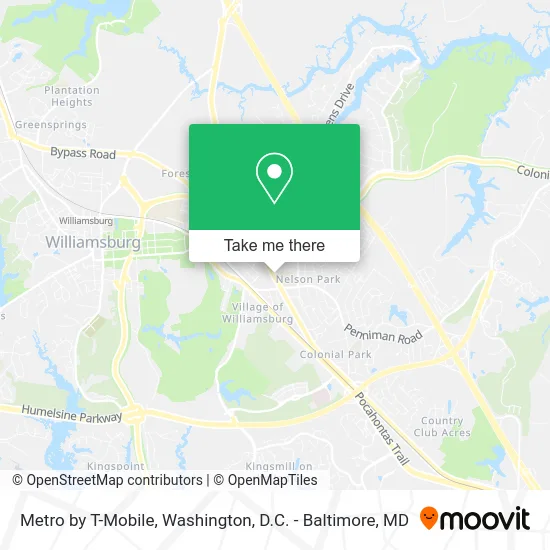 Metro by T-Mobile map