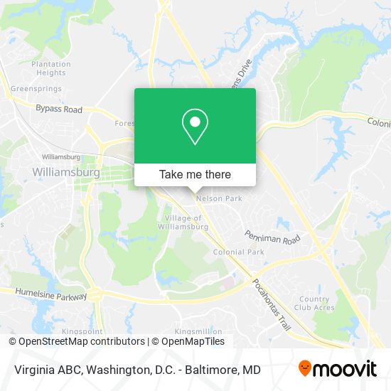 Virginia ABC map