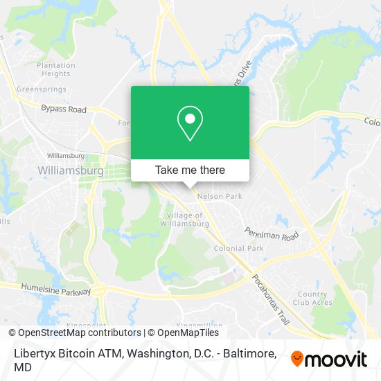 Mapa de Libertyx Bitcoin ATM
