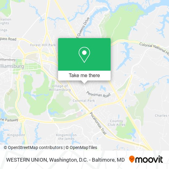 WESTERN UNION map