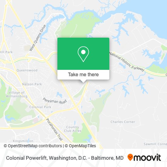 Colonial Powerlift map