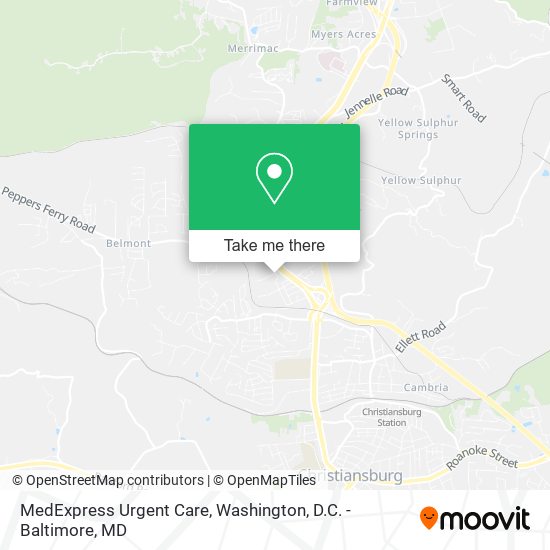 MedExpress Urgent Care map