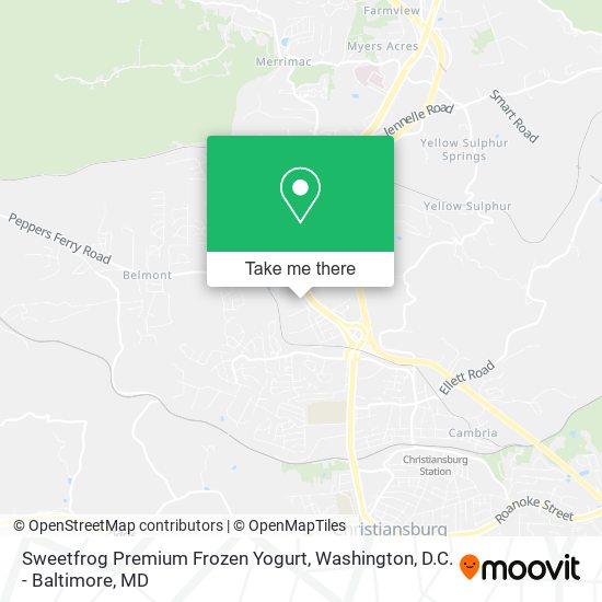 Mapa de Sweetfrog Premium Frozen Yogurt