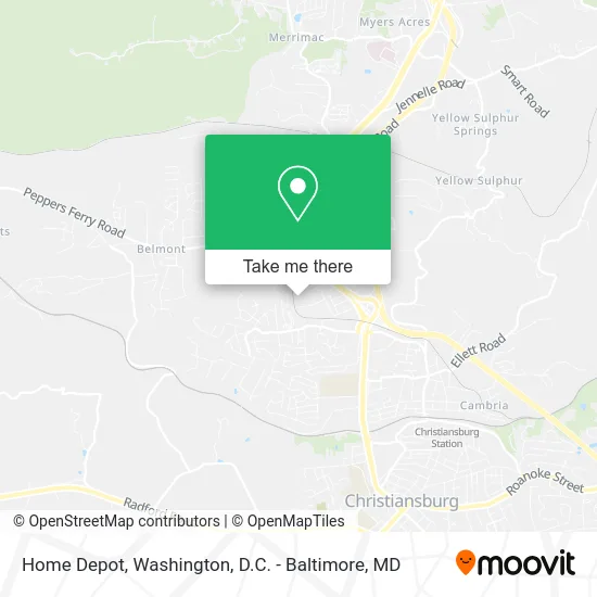 Home Depot map