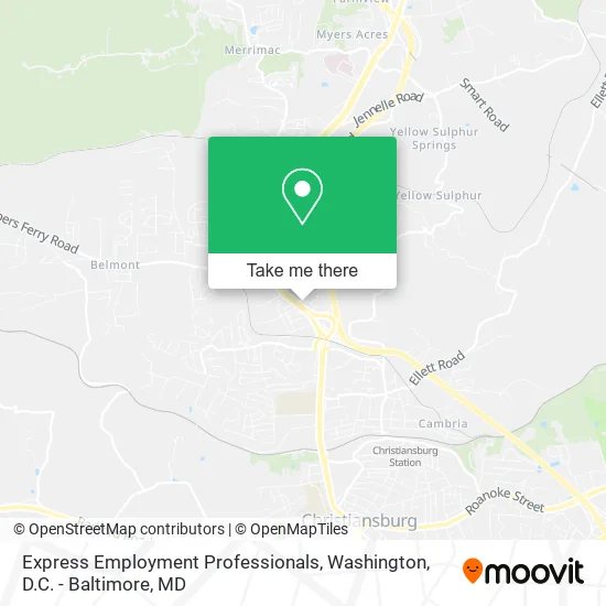 Express Employment Professionals map