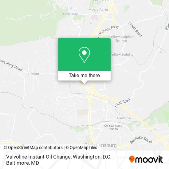 Mapa de Valvoline Instant Oil Change