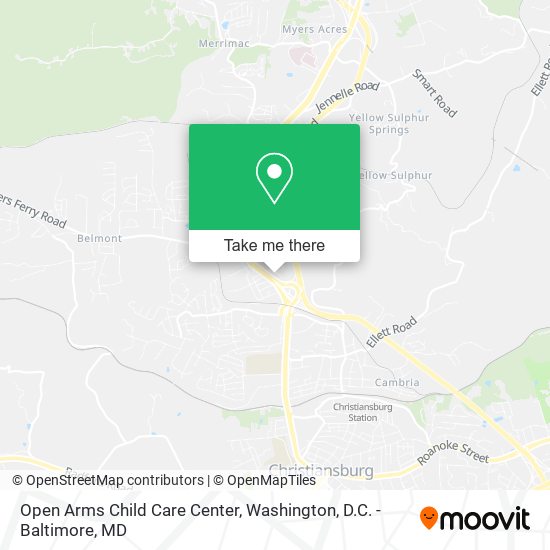 Open Arms Child Care Center map