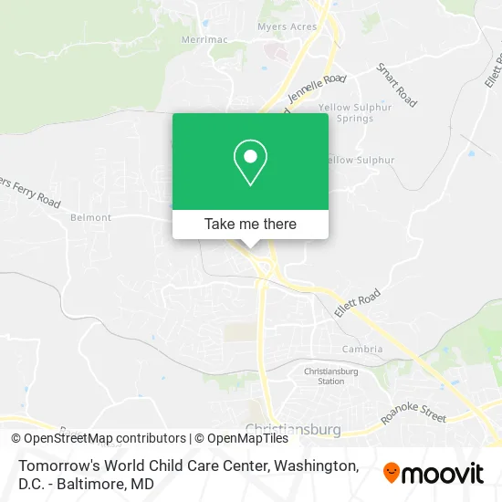 Tomorrow's World Child Care Center map