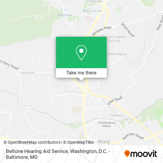 Beltone Hearing Aid Service map