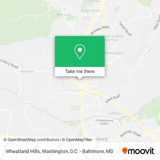 Wheatland Hills map