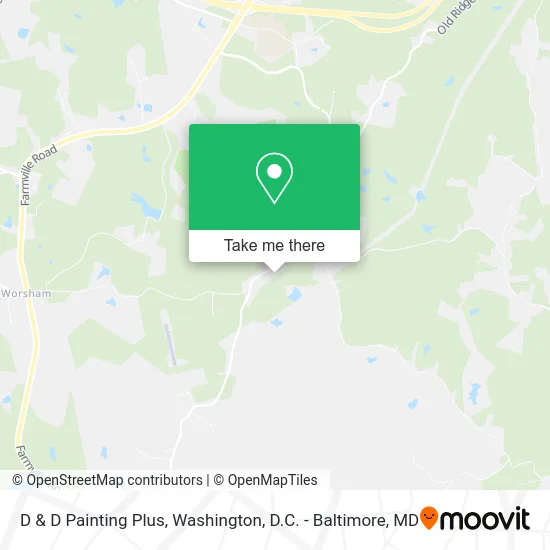 D & D Painting Plus map