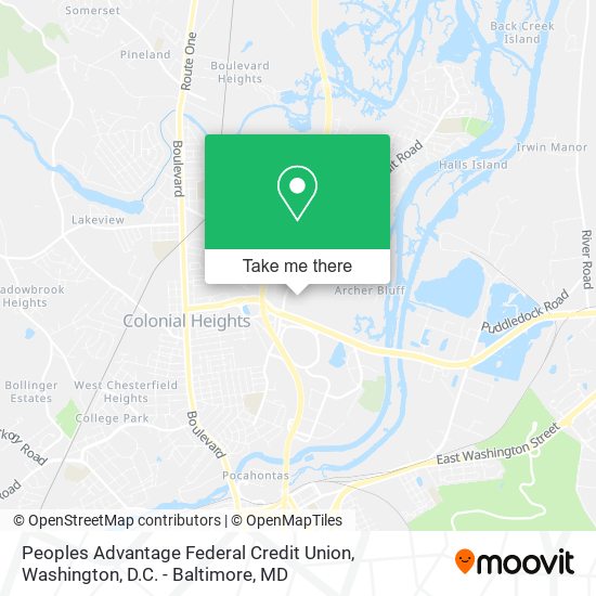 Peoples Advantage Federal Credit Union map