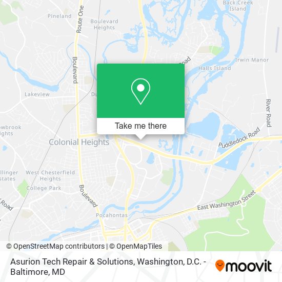 Mapa de Asurion Tech Repair & Solutions