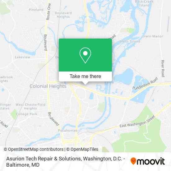 Asurion Tech Repair & Solutions map