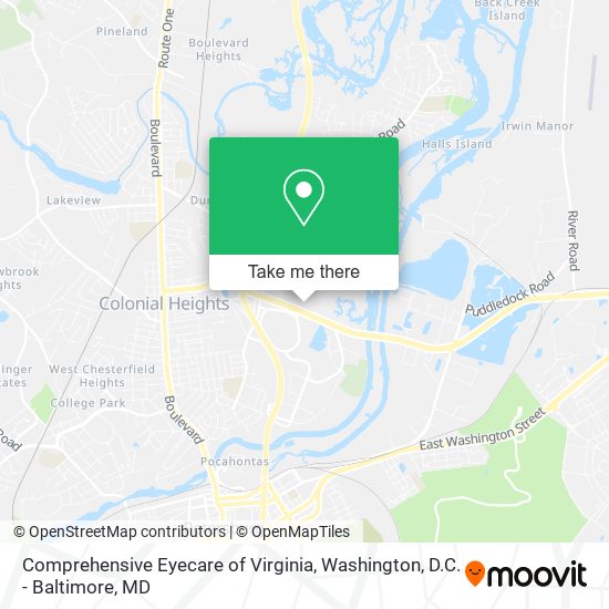 Comprehensive Eyecare of Virginia map