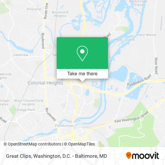 Great Clips map