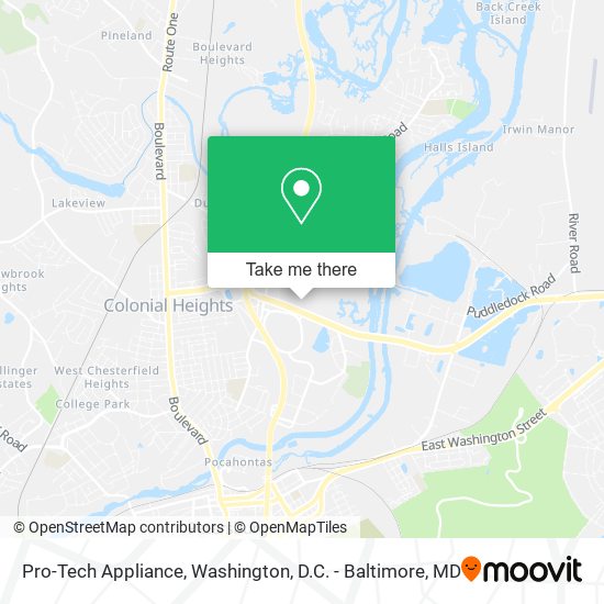 Mapa de Pro-Tech Appliance